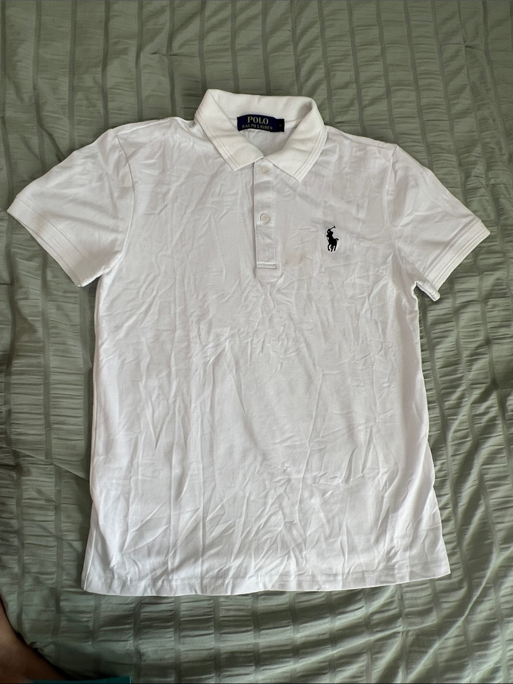 Polo by Ralph Lauren White Polo with Navy Pony Logo